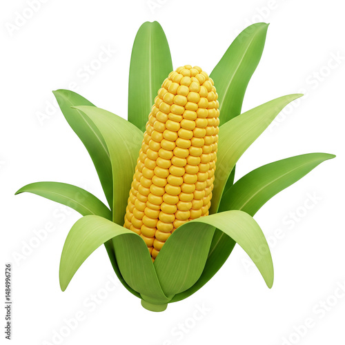 corn 3d isolated