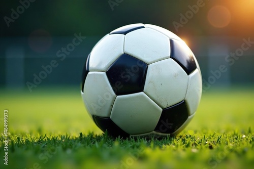Close-up of spinning soccer ball with fan blades , invention, turbine, wind