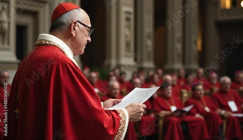 Roman Catholic cardinals gathered in the Sistine Chapel for a conclave to elect a successor to Pope John Paul II in Rome, Italy.