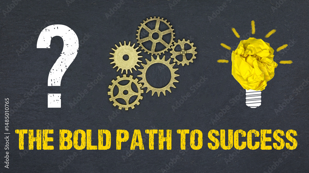 Obraz premium The bold path to success 