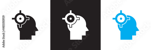 Focus icon.  Vector illustration. isolated on white and black background. EPS 10 