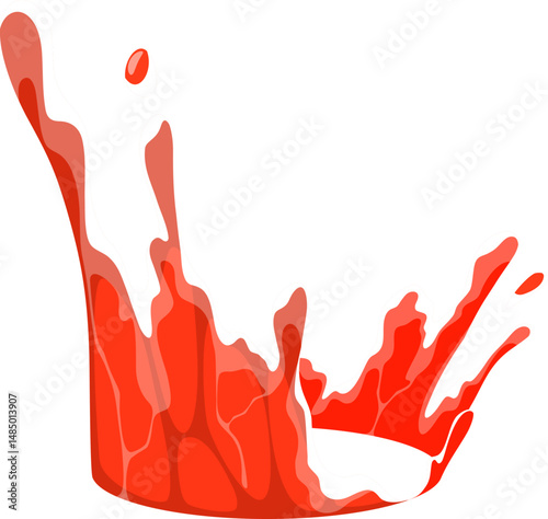 Red Juice Splash