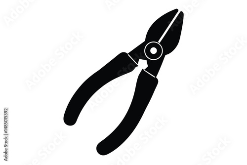 Vector Illustration of a Pair of Snips or Pliers