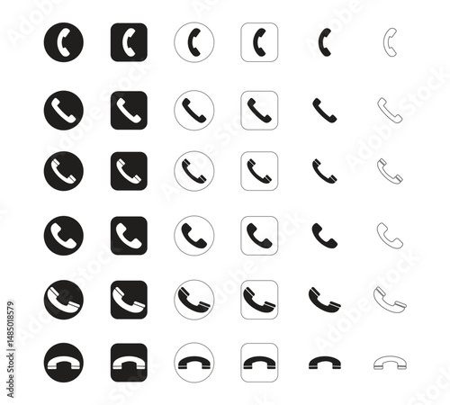 Call icon Vector Set,phone-icon,Telephone Icons,communication icon,Mobile Phone Icon,Flat Icon, Call sign and symbol. telephone symbol logo vector