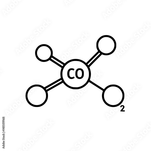 Understanding Carbon Dioxide (CO2) Molecular Structure A Simple Illustration