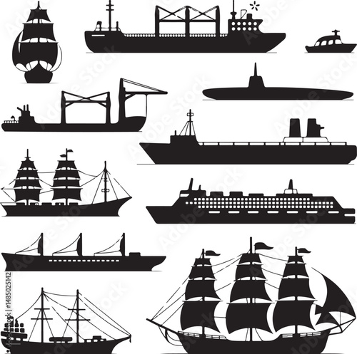 “Ship Silhouette SVG Bundle | Nautical Vessels, Pirate Ships & Cruise Clipart for Crafts & Decor”

“Sailing & Sea Vessel Vector Pack | Maritime Ship Silhouettes for Logos, Stickers & Printables”
