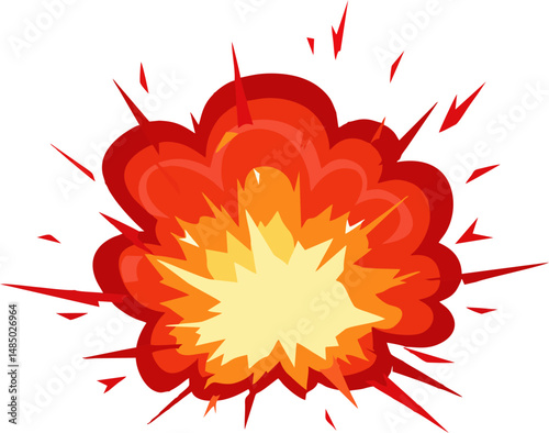 Energy fireball vector with glowing particles – traceable vector for magic effects