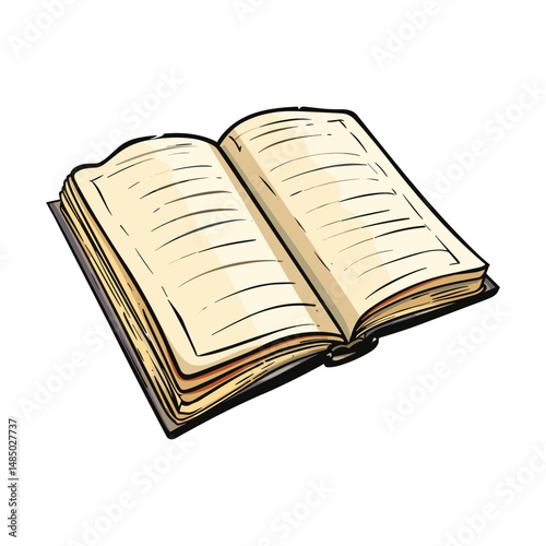 open book vector illustration