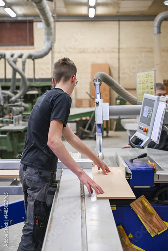 Enseignement education apprentissage ecole technique menuiserie bois scie