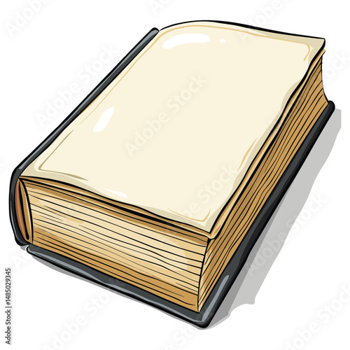 vector illustration of an old book