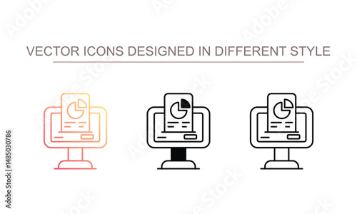 portal icon design with white background stock illustration