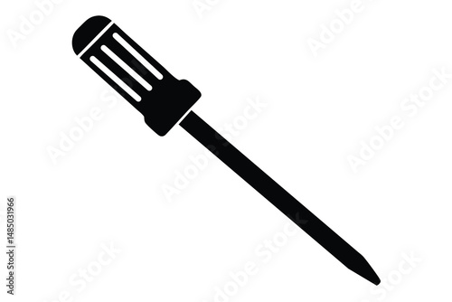Simple Black and White Screwdriver Icon