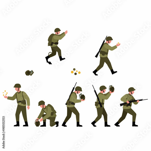 Military Action Figures Set 