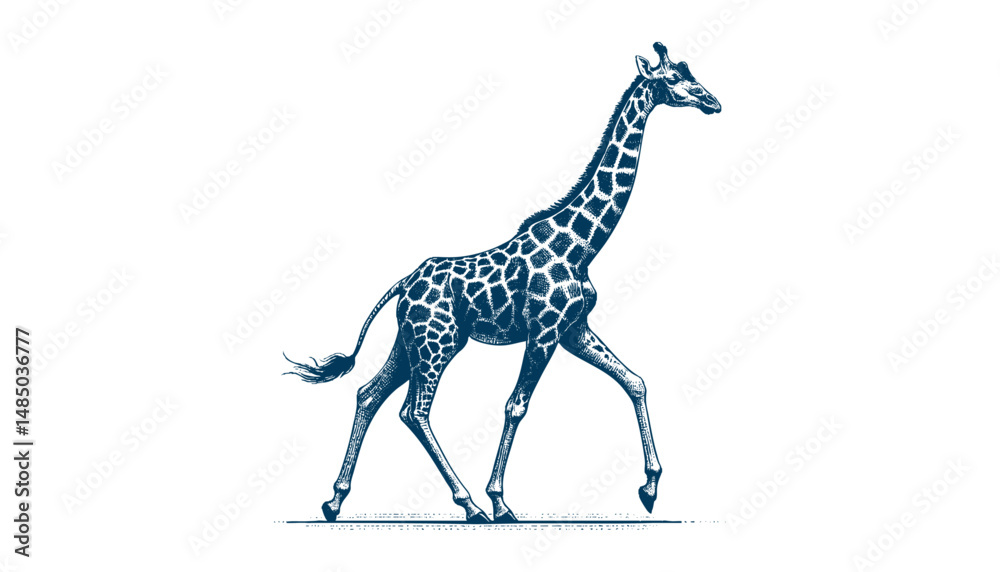 Naklejka premium giraffe vector