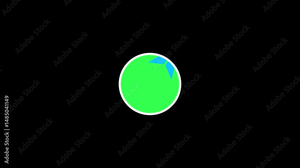 Telegram paper airplane logo animation in glowing blue circle on dark background, symbolizing secure messaging, social media, encrypted chat, digital communication, and mobile app connectivity