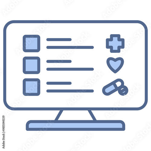 Digital Therapeutic Blue Icon