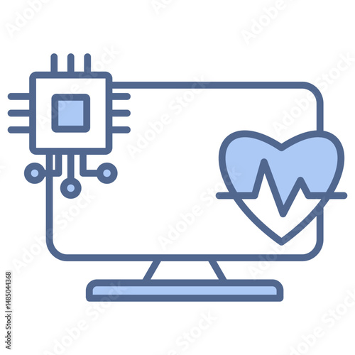Ai Diagnostic Blue Icon