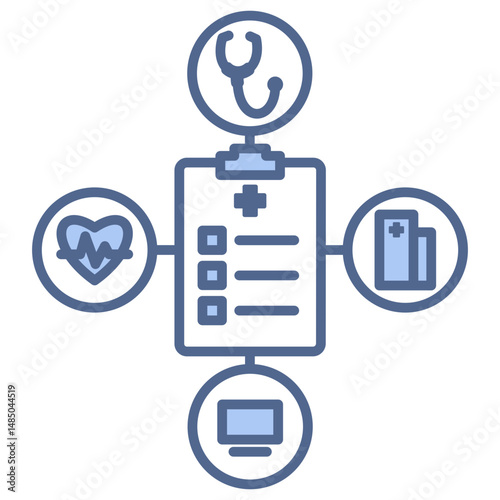 Information Exchange Blue Icon