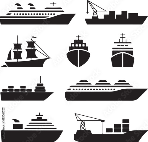 “Ship Vector Bundle | Sailing, Pirate, Cruise & Nautical SVG Clipart for Logos, Shirts & Crafts”