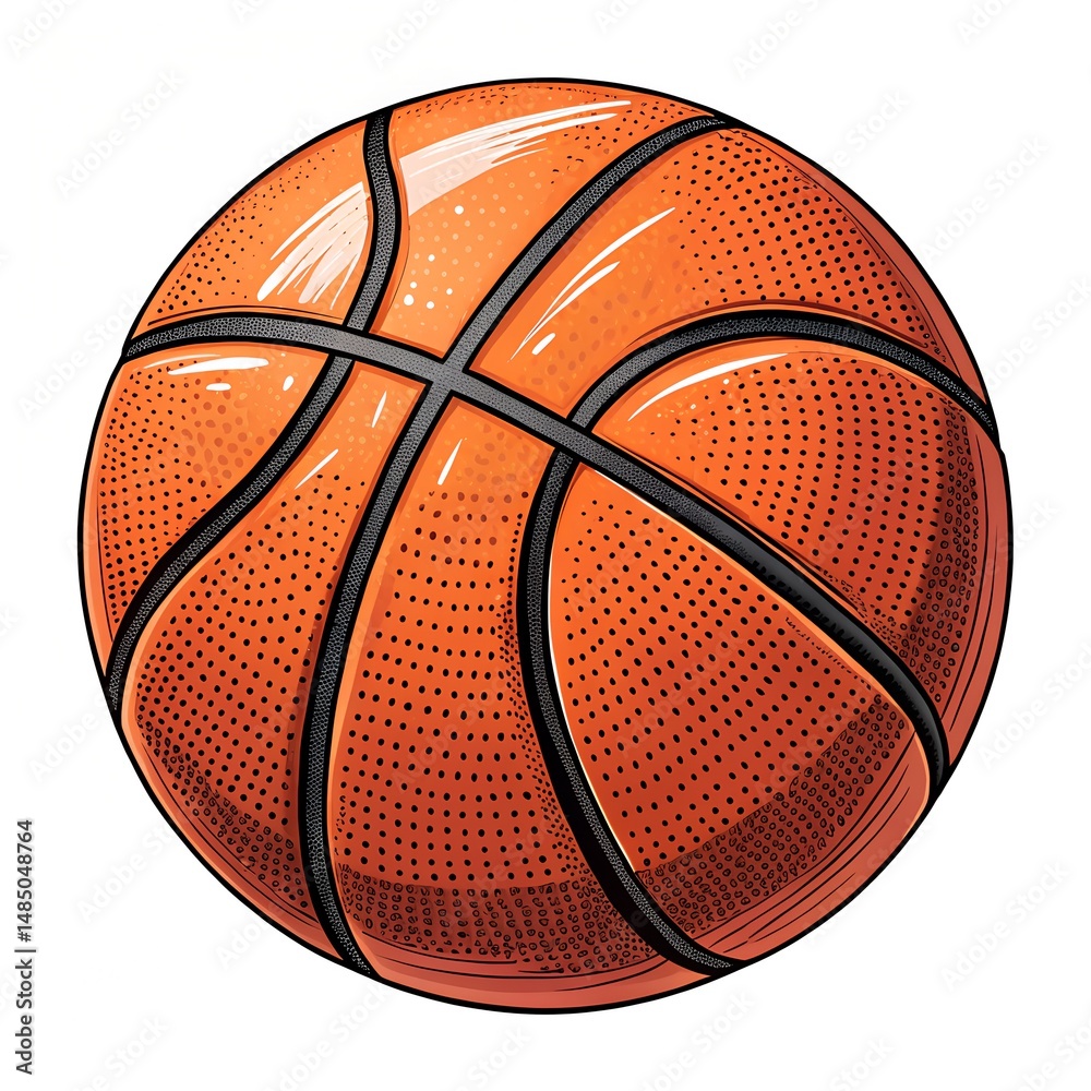 Fototapeta premium the basketball vector
