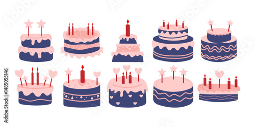 Illustration of Birthday Cake
