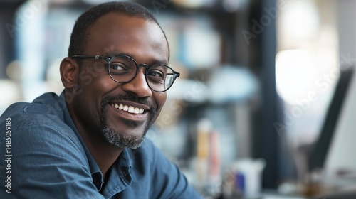 Professional smiling manager having a business conversation in office