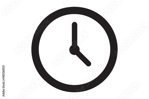 Simple clock icon showing the time.