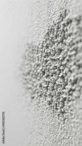Abstract White and Gray Textured Surface Close Up