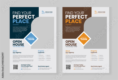 Real Estate Flyer Template for Home Sale Promotion