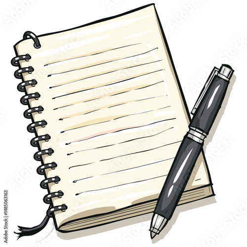 vector illustration of a clipboard and pen
