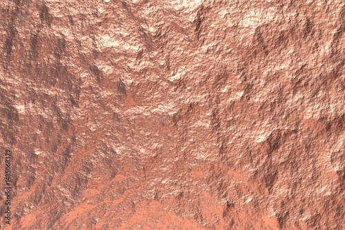 Shiny matte copper foil texture, abstract sanded metal background