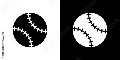Baseball icon vector design template elegant style