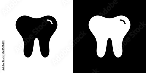 Tooth icon vector design template elegant style