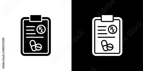 RX icon vector design template elegant style