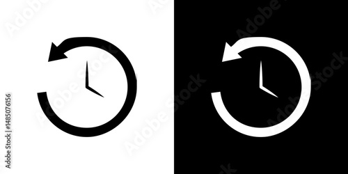 Past time icon vector design template elegant style