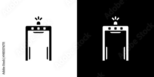 Metal detector icon vector design template elegant style