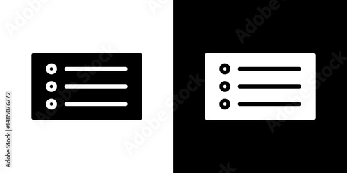 Menu list button icon vector design template elegant style