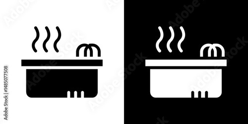 Hot tub icon vector design template elegant style
