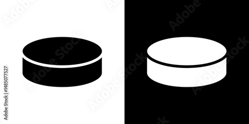 Hockey puck icon vector design template elegant style