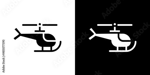 Helicopter icon vector design template elegant style