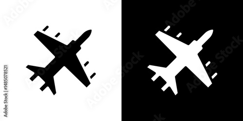 Fighter jet icon vector design template elegant style