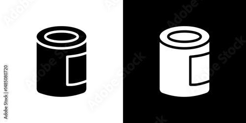 Can food icon vector design template elegant style