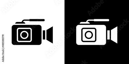 Camcorder icon vector design template elegant style