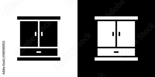 Cabinet icon vector design template elegant style