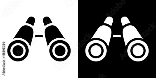 Binoculars icon vector design template elegant style