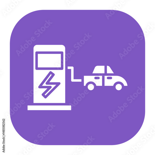 Electric Vehicle Charging Icon