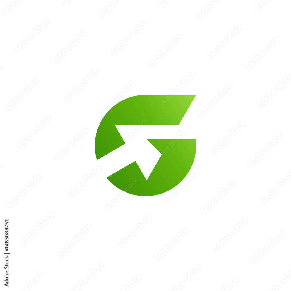 Letter G with arrow logo icon design design template inspiration Letter G with arrow logo icon design design template inspiration