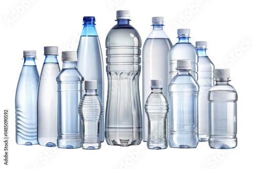 bottle of mineral water isolated PNG