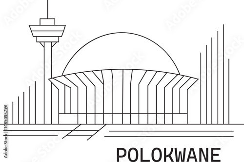 Polokwane City Line Draw Simple Minimalist