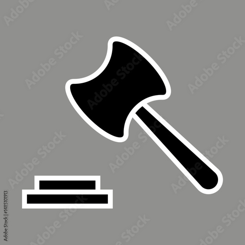 Judge’s Hammer icon Design
